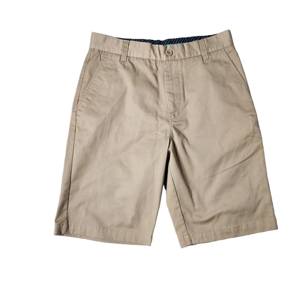 Fox Mens Shorts Size 31 Khaki Beige Tan Flat Front